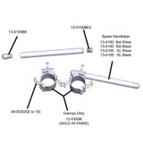 12-0350 2006-10 Suzuki GSXR600/750 - 50mm/48mm Stepped Clipon w/ bars