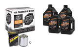 Maxima V-twin Quick Change Kit Mineral W/ Chrome Filter, Evo/Sportste 90-069014PC