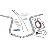 Fat Baggers Inc. Handlebar Kit - Rounded Top - 16" - Chrome 809416 Fat Baggers Inc. Handlebar Kit - Rounded Top - 16" - Chrome 809416