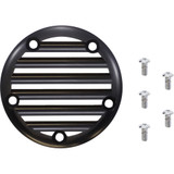 Joker Machine Points Cover - Finned - 5 Hole - Black Anodized/Silver 02-99Tc Joker Machine Points Cover - Finned - 5 Hole - Black Anodized/Silver 02-99Tc
