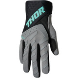 Thor Youth Spectrum Gloves - Gray/Black/Mint - Small