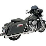 Bassani Xhaust Megaphone Mufflers - Chr/Pol - Tapered - Performance Baffle Flh-517L Bassani Xhaust Megaphone Mufflers - Chr/Pol - Tapered - Performance Baffle Flh-517L
