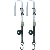 Powertye Mfg. Soft-Tye Tie-Downs - 1" X 5-1/2' - Silver 23624
