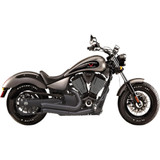 Bassani Xhaust Pro-Street Exhaust - Black - Turnout 6V23Db