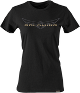 Factory Effex 25-87844 Tee Wm Goldwing1 Blk Lg