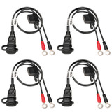 Tecmate Optimate Permanent Battery Lead - 4 Pack O-01X4