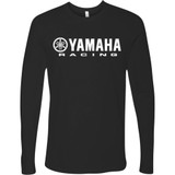Yamaha Apparel Np21S-M1785-L Tee Yamaha Racin Ls Bk Lg