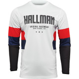 Thor Hallman Differ Draft Jersey - White/Red/Navy - 3Xl