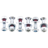 Bolt Fastener Kit - Hub-Savers/Sprocket - Double Locked - Silver - 6 Pack - Honda 2008-Hs.Crf Bolt Fastener Kit - Hub-Savers/Sprocket - Double Locked - Silver - 6 Pack - Honda 2008-Hs.Crf