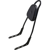 Motherwell One-Piece Sissy Bar - Gloss Black - Skull - With Pad 156T18-Gb-Sk-Wp