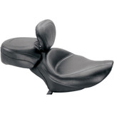 Mustang Wide Solo Seat - With Backrest - Vintage - Black - Smooth - Xl '04-'21 79427 Mustang Wide Solo Seat - With Backrest - Vintage - Black - Smooth - Xl '04-'21 79427