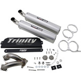 Trinity Racing Stage 5 Slip-On Mufflers - Brushed Tr-4173S Trinity Racing Stage 5 Slip-On Mufflers - Brushed Tr-4173S