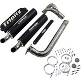 Trinity Racing Stage 5 Dual Exhaust - Black Tr-4174D-Bk Trinity Racing Stage 5 Dual Exhaust - Black Tr-4174D-Bk