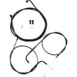 La Choppers Handlebar Cable/Brake Line Kit - 15" - 17" Ape Hanger Handlebars - Midnight La-8210Kt-16M La Choppers Handlebar Cable/Brake Line Kit - 15" - 17" Ape Hanger Handlebars - Midnight La-8210Kt-16M