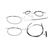 La Choppers Handlebar Cable/Brake Line Kit - 18" - 20" Ape Hanger Handlebars - Black Vinyl La-8151Kt-19B La Choppers Handlebar Cable/Brake Line Kit - 18" - 20" Ape Hanger Handlebars - Black Vinyl La-8151Kt-19B