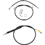 La Choppers Handlebar Cable/Brake Line Kit - 15" - 17" Ape Hanger Handlebars - Black Vinyl La-8155Kt-16B La Choppers Handlebar Cable/Brake Line Kit - 15" - 17" Ape Hanger Handlebars - Black Vinyl La-8155Kt-16B