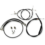 La Choppers Handlebar Cable/Brake Line Kit - 12" - 14" Ape Hanger Handlebars - Black Vinyl La-8123Kt-13B La Choppers Handlebar Cable/Brake Line Kit - 12" - 14" Ape Hanger Handlebars - Black Vinyl La-8123Kt-13B