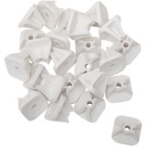 Stud Boy Single Backer Plates - White - 96 Pack 2513-P3-Wht