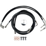 La Choppers Brake Line - Mini Ape Hanger Handlebars - Black La-8051B08B La Choppers Brake Line - Mini Ape Hanger Handlebars - Black La-8051B08B