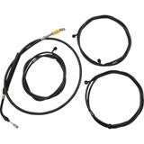 La Choppers Cable Kit - 18" - 20" Handlebars - Abs - Midnight La-8056Kt3-19M
