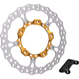 Arlen Ness Rotor 14" - Front Left - Gold 300-002 Arlen Ness Rotor 14" - Front Left - Gold 300-002