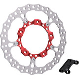 Arlen Ness Rotor 14" - Front Right - Red 300-007 Arlen Ness Rotor 14" - Front Right - Red 300-007