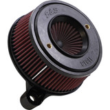 S&S Cycle Air Stinger Stealth Air Cleaner Kit - Black Chrome Ring 170-0724A S&S Cycle Air Stinger Stealth Air Cleaner Kit - Black Chrome Ring 170-0724A