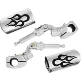 Show Chrome Highway Pegs - Flame - Gl1800 21-355P Show Chrome Highway Pegs - Flame - Gl1800 21-355P