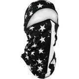 Zan Headgear Sportflex Convertible Balaclava - Black/White Flag Wb4L091 Zan Headgear Sportflex Convertible Balaclava - Black/White Flag Wb4L091