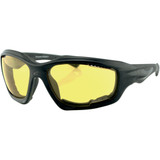 Bobster Desperado Sunglasses - Gloss Black - Yellow Edes001Y