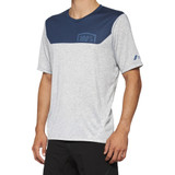 100% Airmatic Short-Sleeve Jersey - Gray/Midnight - Large 40014-00017 100% Airmatic Short-Sleeve Jersey - Gray/Midnight - Large 40014-00017