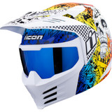 Icon Elsinore Helmet - Doodle 3 - White - Medium Icon Elsinore Helmet - Doodle 3 - White - Medium