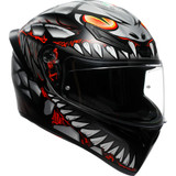 Agv K1 S Helmet - Lyzard - Matte Black/Gray/Red - Large 2118394003-044-L Agv K1 S Helmet - Lyzard - Matte Black/Gray/Red - Large 2118394003-044-L