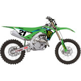 D'Cor Visuals Graphic Kit - '25 Monster Energy - Kawasaki - Klx 110 20-20-075 D'Cor Visuals Graphic Kit - '25 Monster Energy - Kawasaki - Klx 110 20-20-075