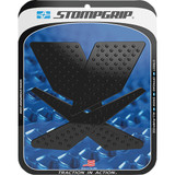 Stompgrip Traction Pad Tank Grips - Volcano - Black - Klr 300/Sm 55-10-0089-1B Stompgrip Traction Pad Tank Grips - Volcano - Black - Klr 300/Sm 55-10-0089-1B