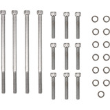 Drag Specialties Bolt Kit - Primary Cover - Knurled - Chrome - Touring Drag Specialties Bolt Kit - Primary Cover - Knurled - Chrome - Touring