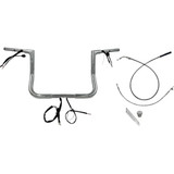 Fat Baggers Inc. 749012 H-Bar Ez Install Wired 1.25" Flat Top Chr 12" Flhx, Se