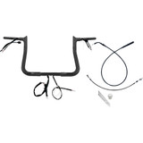 Fat Baggers Inc. 1-1/4" Ez Install Pointed Top Handlebar - 11" - Black 949011-B Fat Baggers Inc. 1-1/4" Ez Install Pointed Top Handlebar - 11" - Black 949011-B
