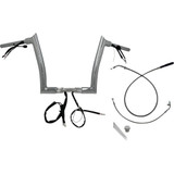Fat Baggers Inc. 849912 H-Bar Ez Install Wired 1.50" Pointed Top Chr 12" Fltrx, Se