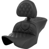 Saddlemen Heated Roadsofa Seat - Lattice Stitch - W/ Backrest - Flt/Flh '23-'24 823-07-182C0 Saddlemen Heated Roadsofa Seat - Lattice Stitch - W/ Backrest - Flt/Flh '23-'24 823-07-182C0