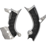 Acerbis X-Grip Frame Guards - Silver/Black - Yz 250F/450F 2981441015 Acerbis X-Grip Frame Guards - Silver/Black - Yz 250F/450F 2981441015