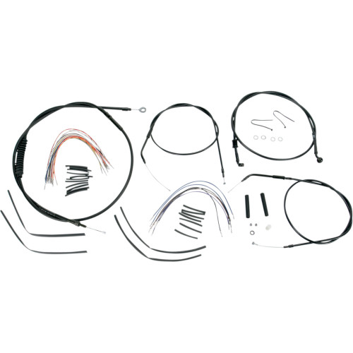 Burly Brand Complete Black Vinyl Handlebar Cable/Line Kit For Ape Hanger Handlebars - 16" B30-1003 Burly Brand Complete Black Vinyl Handlebar Cable/Line Kit For Ape Hanger Handlebars - 16" B30-1003