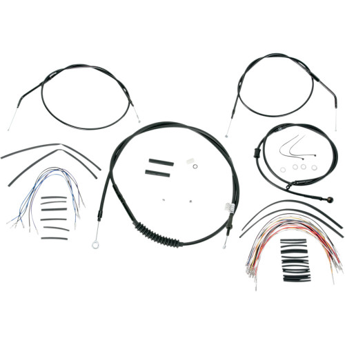 Burly Brand Complete Black Vinyl Handlebar Cable/Line Kit For Ape Hanger Handlebars - 12" B30-1008 Burly Brand Complete Black Vinyl Handlebar Cable/Line Kit For Ape Hanger Handlebars - 12" B30-1008