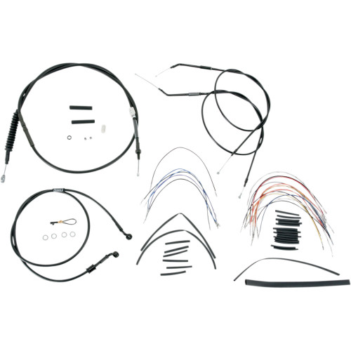 Burly Brand Complete Black Vinyl Handlebar Cable/Line Kit For Ape Hanger Handlebars - 16" B30-1005 Burly Brand Complete Black Vinyl Handlebar Cable/Line Kit For Ape Hanger Handlebars - 16" B30-1005