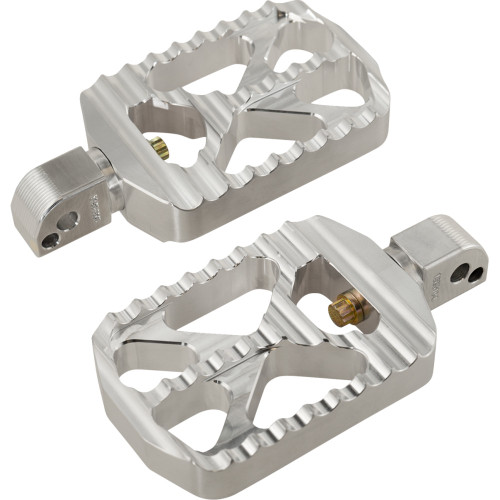 Bear Claw Footpegs - Silver - Harley-Davidson 08-646-7
