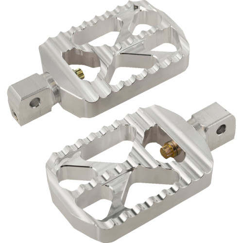 Bear Claw Footpegs - Silver - Indian 08-646-8