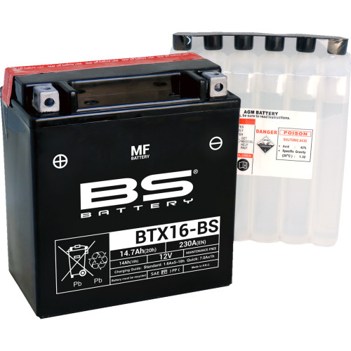 Bs Battery 300609 Battery Bs Btx16-Bs