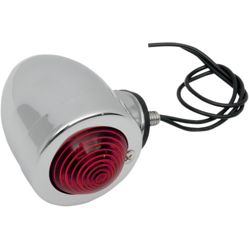 Drag Specialties Bullet Light With Mount - Dual Filament - Red Lens