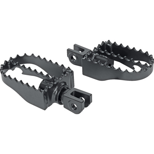 Burly Brand Mx Footpegs - Driver - Black B13-1200B
