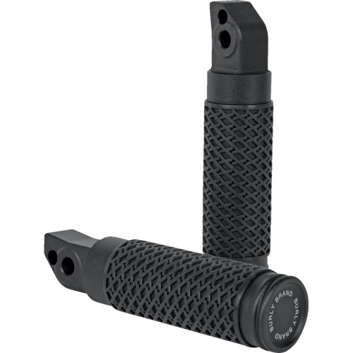 Burly Brand Slash Cut - Passenger Footpegs - Black B13-1205B Burly Brand Slash Cut - Passenger Footpegs - Black B13-1205B